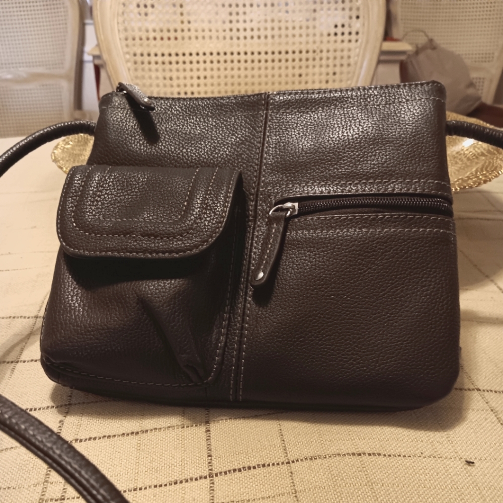 Tignanello leather crossbody bag